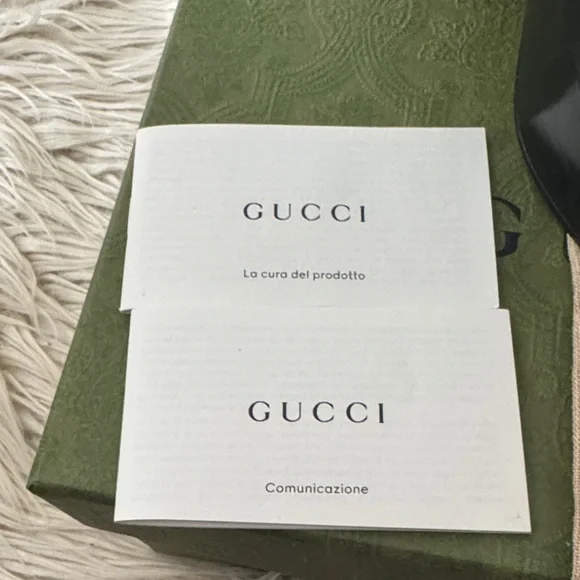 Gucci Black Leather Platform Heels size 36 ✨NEW✨ - Picture 2 of 10